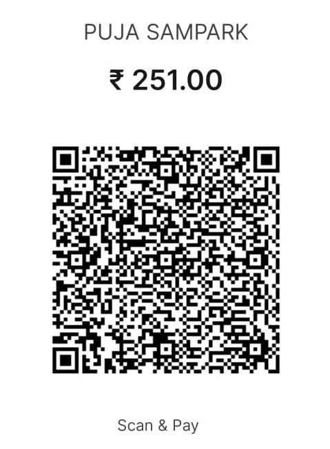 Puja Sampark UPI QR Code